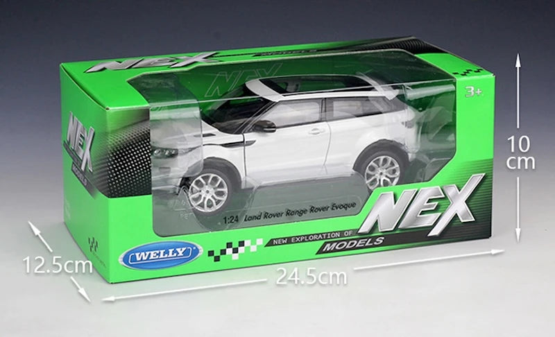 [Welly] 1:24 Land Rover 2011 Range Rover Evoque bianco modellino di auto Die-Cast