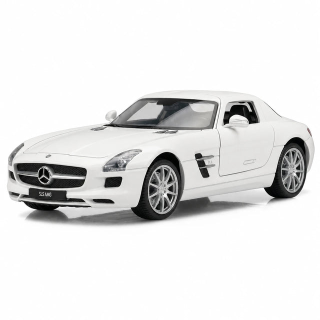 Welly Mercedes–AMG 2010 SLS weiße 1:24 – Druckguss-Display-Modell aus Druckguss