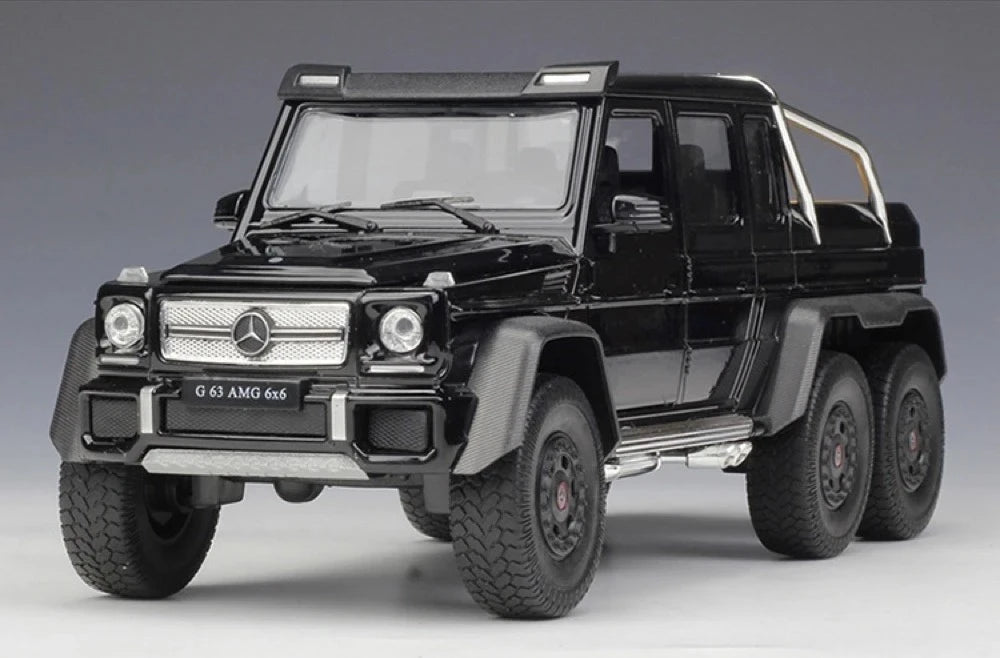 [Welly] 1:24 Mercedes-AMG 2013 G63 6x6 Black Model Car Die-Cast