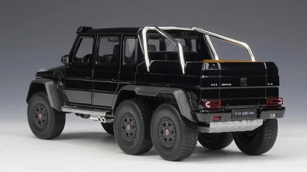 [Welly] 1:24 Mercedes-AMG 2013 G63 6x6 noir voiture miniature Die-Cast