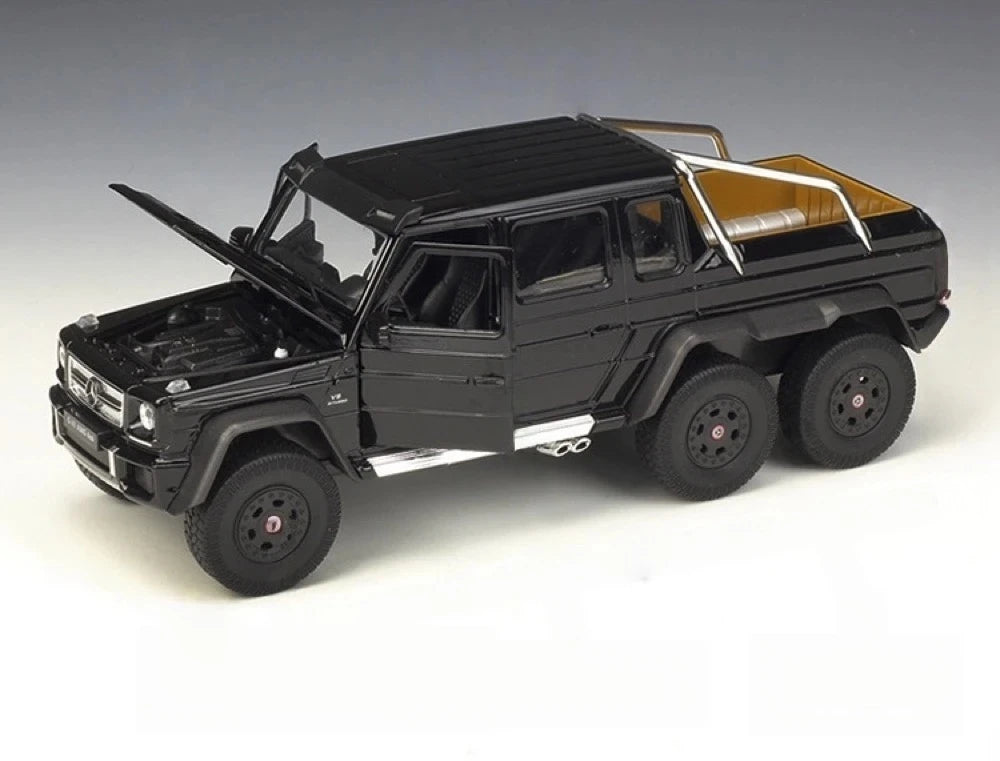 [Welly] 1:24 Mercedes-AMG 2013 G63 6x6 noir voiture miniature Die-Cast