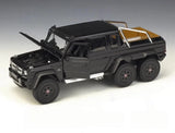 [Welly] 1:24 Mercedes-AMG 2013 G63 6x6 noir voiture miniature Die-Cast