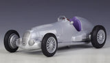 [Welly] 1:24 Mercedes-Benz 1937 W125 zilver modelauto Die-Cast