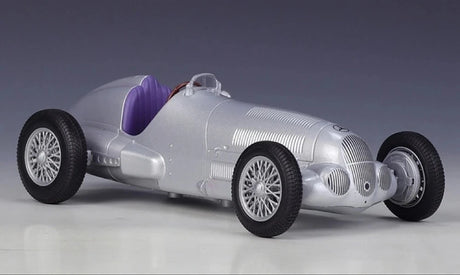 [Welly] 1:24 Mercedes-Benz 1937 W125 zilver modelauto Die-Cast