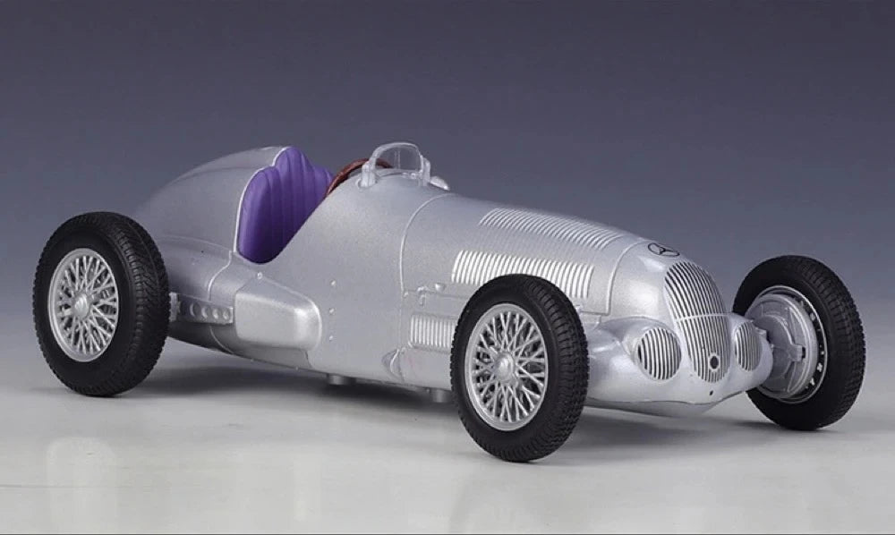 [Welly] 1:24 Mercedes-Benz 1937 W125 Silver Model Car Die-Cast