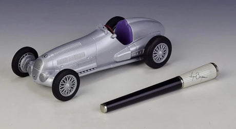 [Welly] 1:24 Mercedes-Benz 1937 W125 zilver modelauto Die-Cast