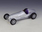 [Welly] 1:24 Mercedes-Benz 1937 W125 zilver modelauto Die-Cast