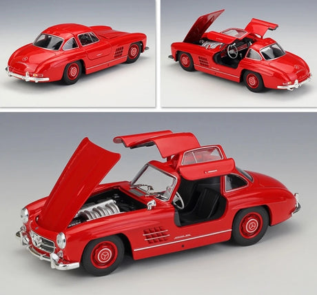 [Welly] 1:24 Mercedes-Benz 1954 300 SL punainen pienoismalli Die-Cast