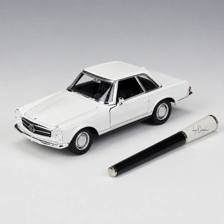 [Welly] 1:24 Mercedes-Benz 1963 230SL bianco modellino di auto Die-Cast