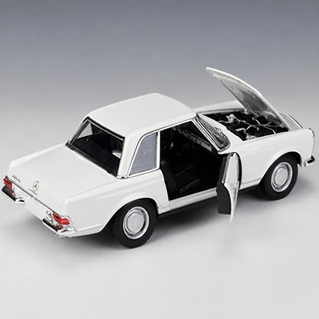 [Welly] 1:24 Mercedes-Benz 1963 230SL bianco modellino di auto Die-Cast