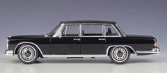 [Welly] 1:24 Mercedes-Benz 1963 600 Black Model Car Die-Cast