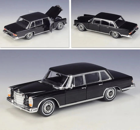[Welly] 1:24 Mercedes-Benz 1963 600 Black Model Car Die-Cast