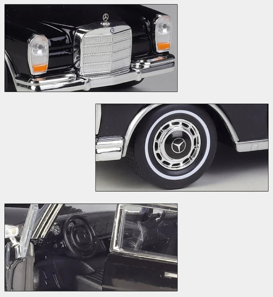 [Welly] 1:24 Mercedes-Benz 1963 600 Black Model Car Die-Cast