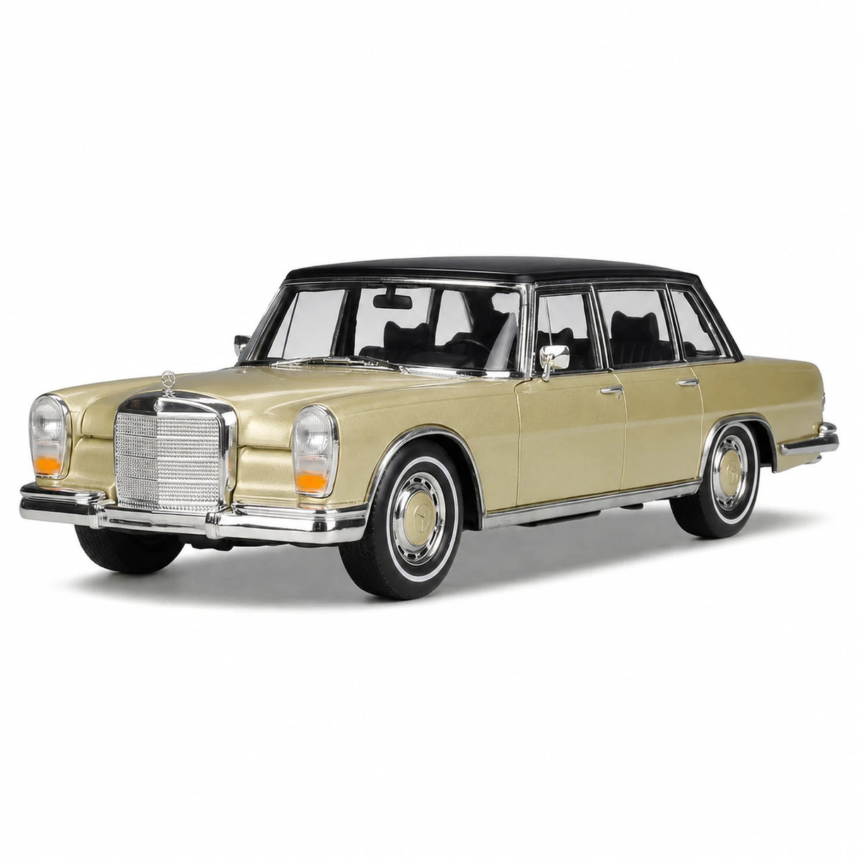 [Welly] 1:24 Mercedes-Benz 1963 600 Gold Model Car Die-Cast
