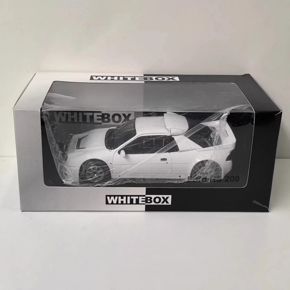 [WHITEBOX] 1:24 Ford 1986 RS200 White Model Car Die-Cast