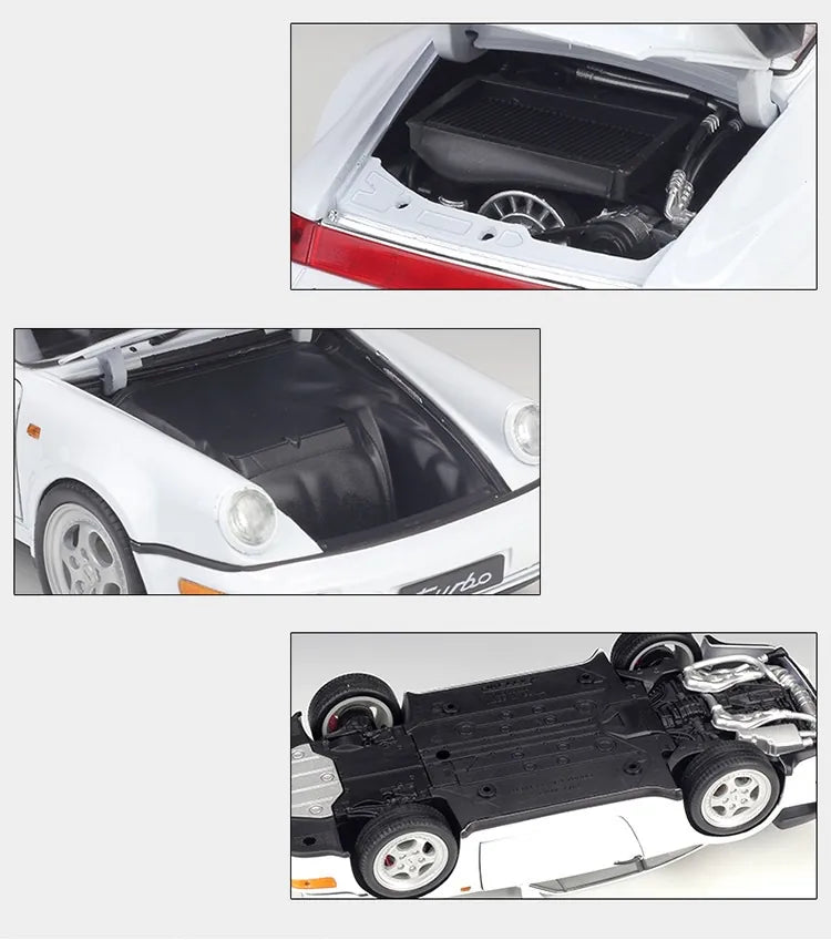 [Welly] 1:18 Porsche 1991 964 Turbo White Model Car Die-Cast