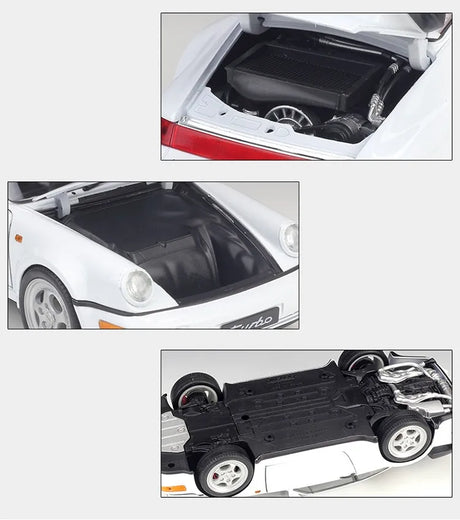[Welly] 1:18 Porsche 1991 964 Turbo White Model Car Die-Cast