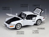 [Welly] 1:18 Porsche 1991 964 Turbo White Model Car Die-Cast