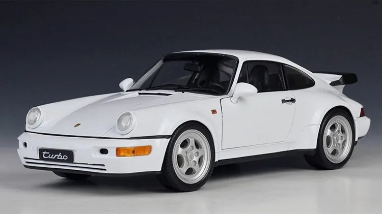 [Welly] 1:18 Porsche 1991 964 Turbo White Model Car Die-Cast