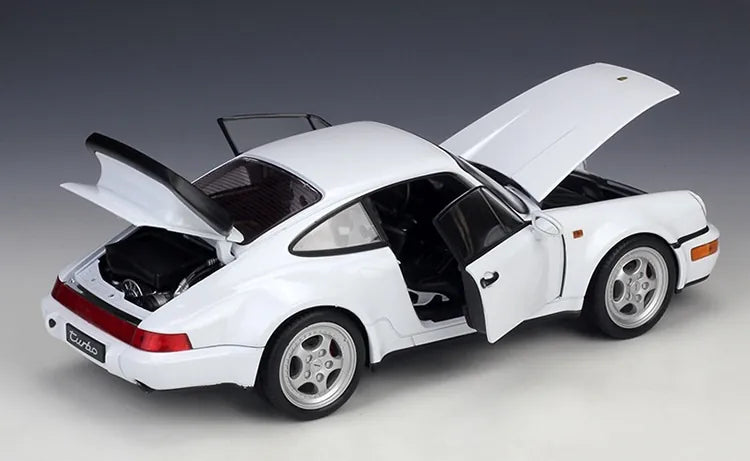 [Welly] 1:18 Porsche 1991 964 Turbo White Model Car Die-Cast