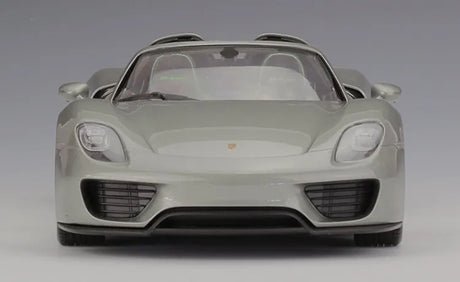 [Welly] 1:18 Porsche 2013 918 Convertible Gray Model Car Die-Cast