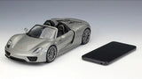 [Welly] 1:18 Porsche 2013 918 Convertible Gray Model Car Die-Cast