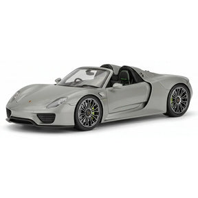 [Welly] 1:18 Porsche 2013 918 Convertible Gray Model Car Die-Cast