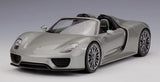 [Welly] 1:18 Porsche 2013 918 Convertible Gray Model Car Die-Cast