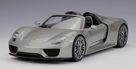 [Welly] 1:18 Porsche 2013 918 Convertible Gray Model Car Die-Cast