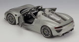 [Welly] 1:18 Porsche 2013 918 Convertible Gray Model Car Die-Cast