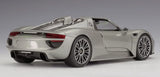 [Welly] 1:18 Porsche 2013 918 Convertible Gray Model Car Die-Cast