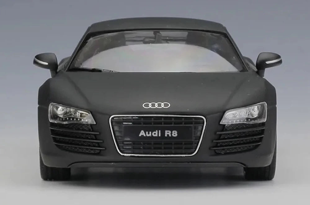 [Welly] 1:24 Audi 2006 R8 Matte Black Model Car Die-Cast