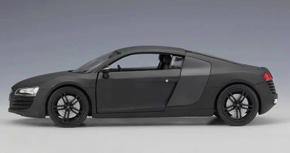 [Welly] 1:24 Audi 2006 R8 Matte Black Model Car Die-Cast