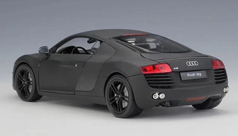 [Welly] 1:24 Audi 2006 R8 Matte Black Model Car Die-Cast