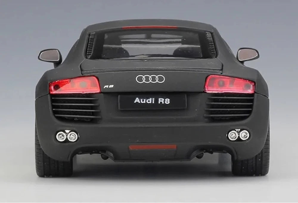 [Welly] 1:24 Audi 2006 R8 Matte Black Model Car Die-Cast