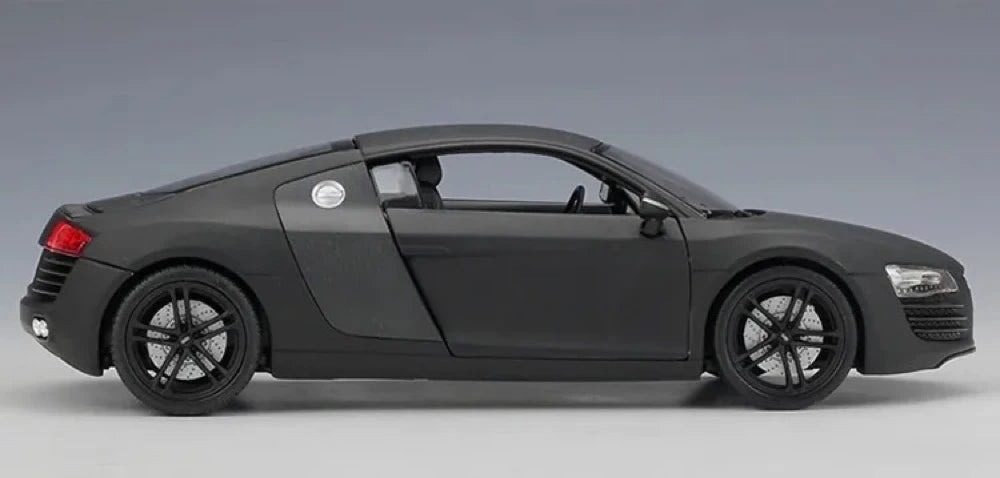 [Welly] 1:24 Audi 2006 R8 Matte Black Model Car Die-Cast