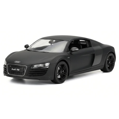 [Welly] 1:24 Audi 2006 R8 Matte musta pienoismalli Die-Cast