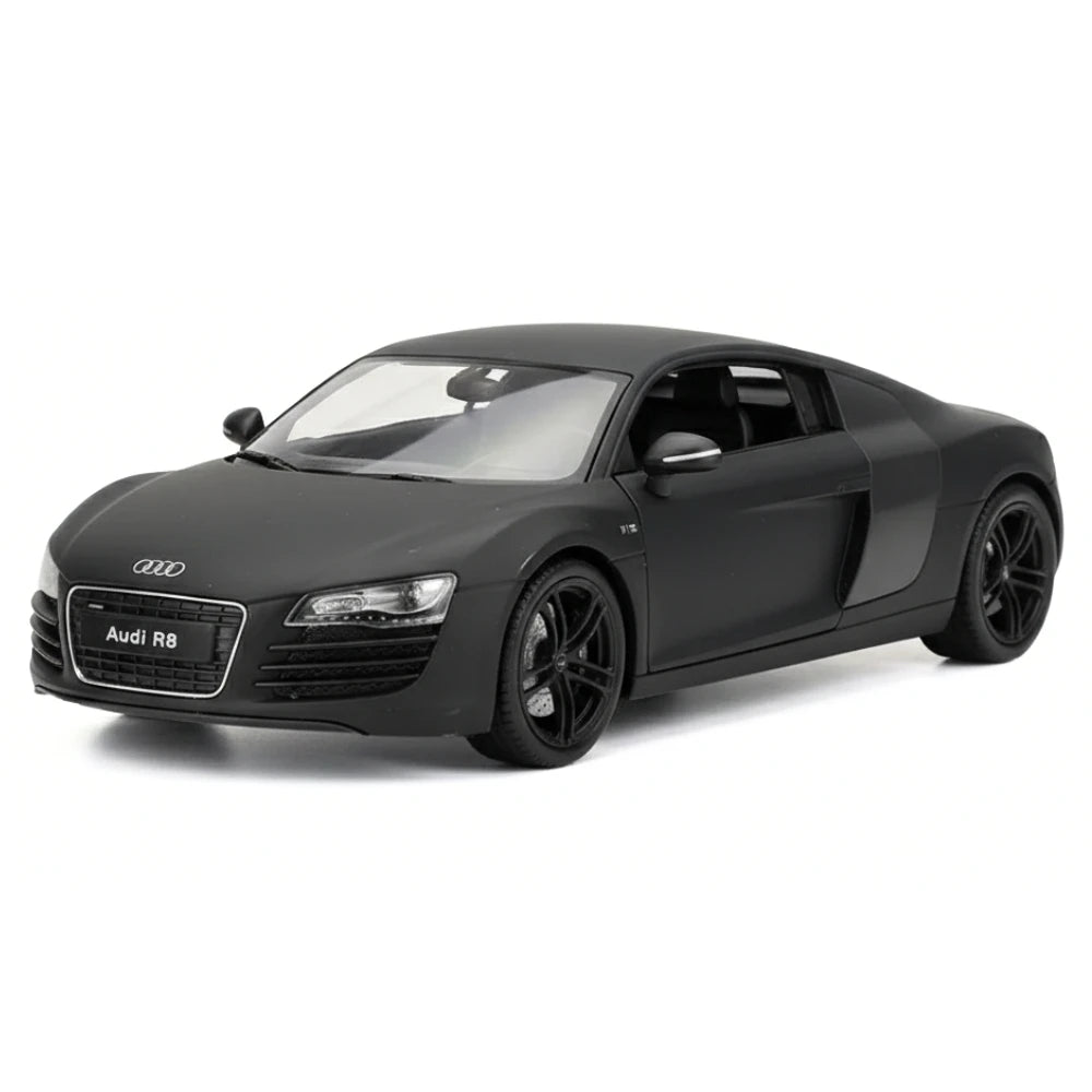 [Welly] 1:24 Audi 2006 R8 Matte Black Model Car Die-Cast