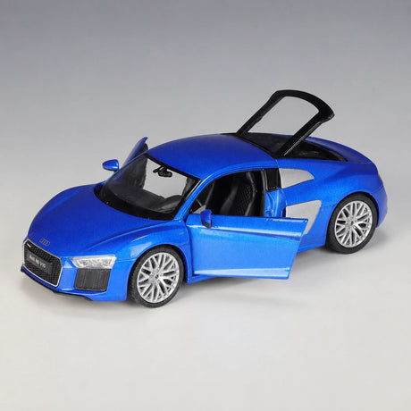[Welly] 1:24 Audi 2016 R8 V10 Blue Model Car Die-Cast