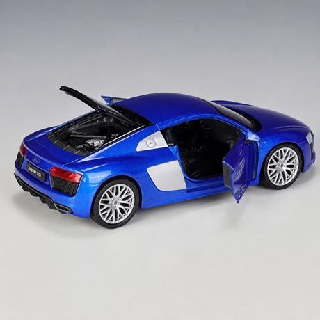 Welly Audi 2016 R8 V10 أزرق 1:24 – نموذج عرض معدني مصبوب