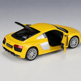 ウェリー Audi 2016 R8 V10 イエロー 1:24 – ダイキャスト展示モデルダイキャスト (Welly)