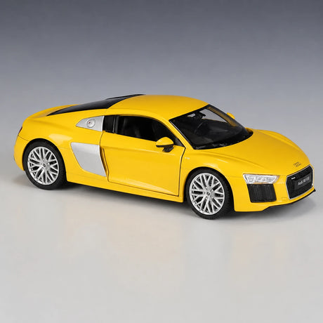 Welly Audi 2016 R8 V10 أصفر 1:24 – نموذج عرض معدني مصبوب