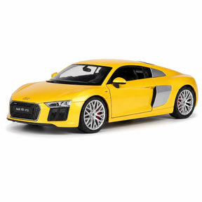 [Welly] 1:24 Audi 2016 R8 V10 イエロー モデルカー Die-Cast