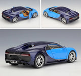 [Welly] 1:24 Bugatti 2016 Chiron Blue Model Car Die-Cast