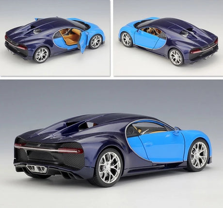 [Welly] 1:24 Bugatti 2016 Chiron Blue Model Car Die-Cast