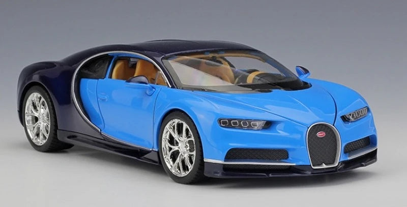 [Welly] 1:24 Bugatti 2016 Chiron Blue Model Car Die-Cast