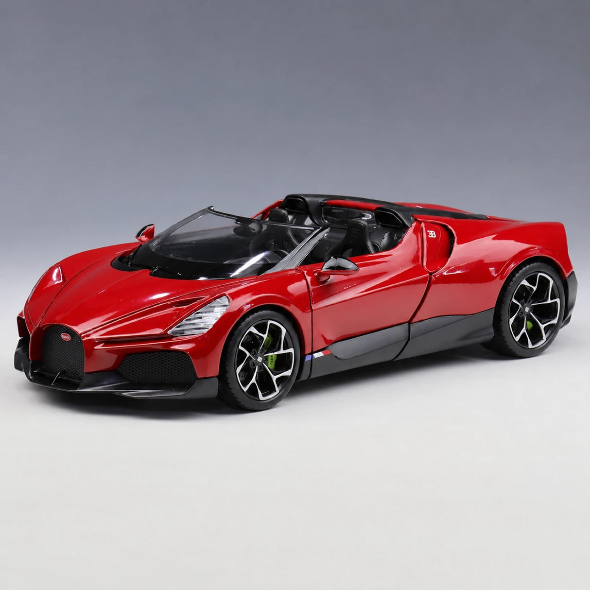[Welly] 1:24 Bugatti 2022 W16 Mistral Red Model Car Die-Cast