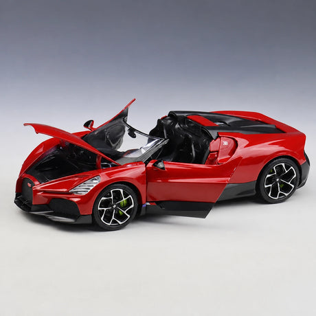 [Welly] 1:24 Bugatti 2022 W16 Mistral rosso modellino di auto Die-Cast