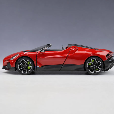 [Welly] 1:24 Bugatti 2022 W16 Mistral rosso modellino di auto Die-Cast