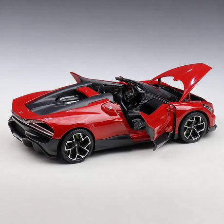 [Welly] 1:24 Bugatti 2022 W16 Mistral rosso modellino di auto Die-Cast